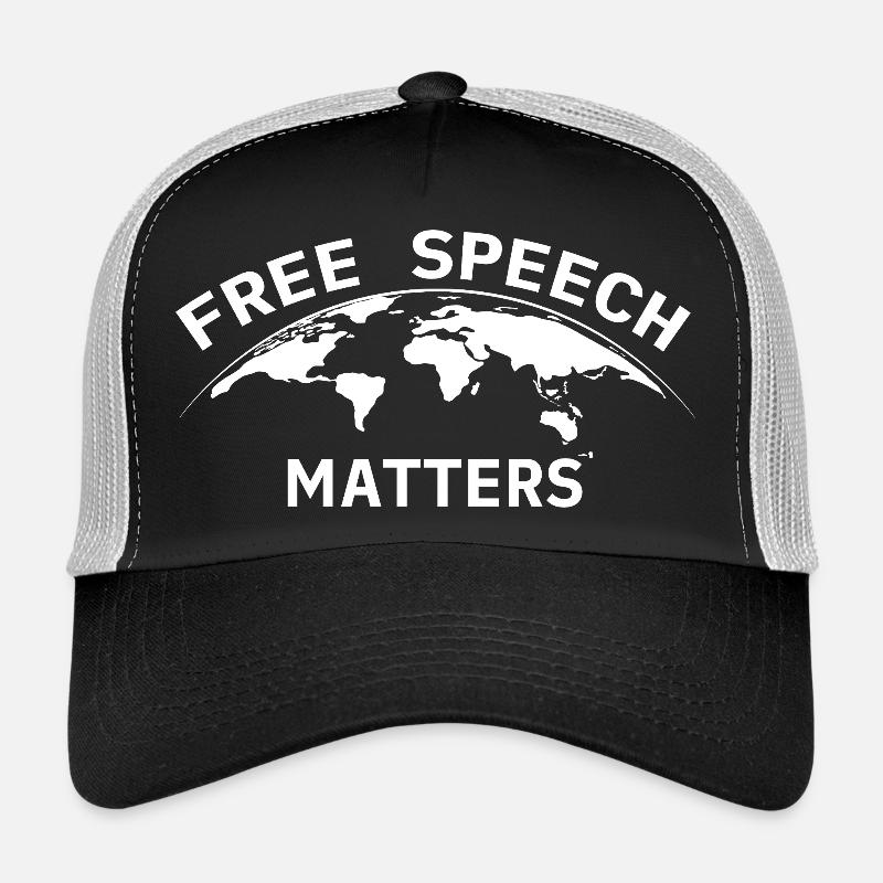 Free Speech Matters Weltkugel  Trucker Cap