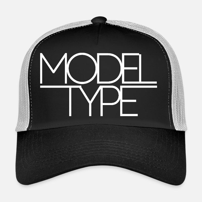 306805963_1040362292_ModelType - Trucker Cap - Schwarz/Steingrau