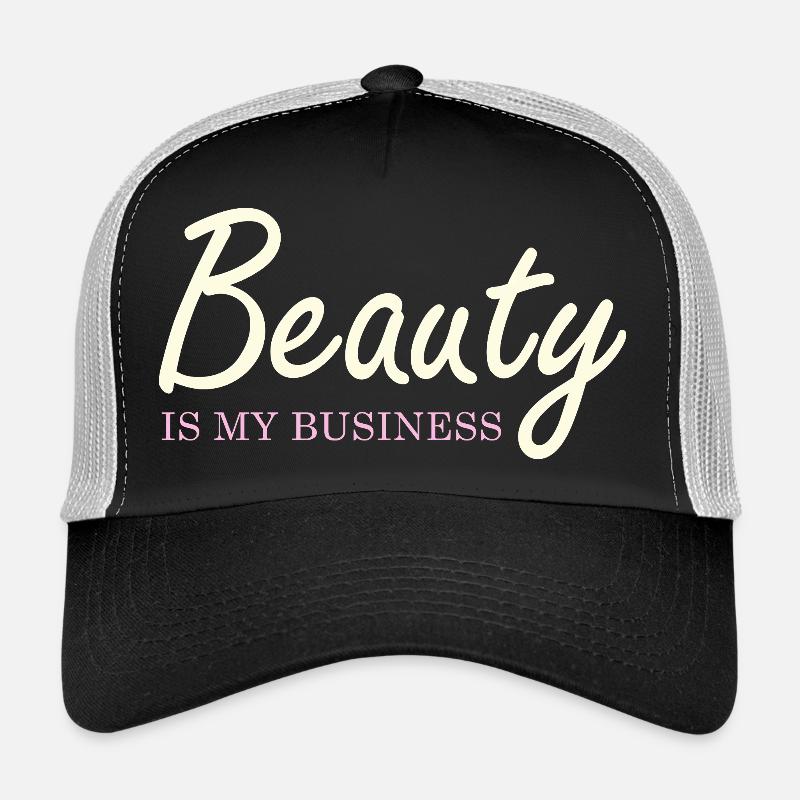 Beauty Is My Business Elegant Script Trucker Cap
