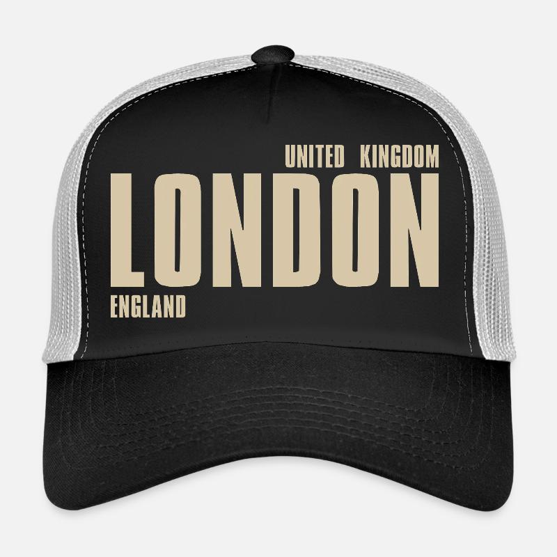 Typographie rétro de Londres Casquette trucker 