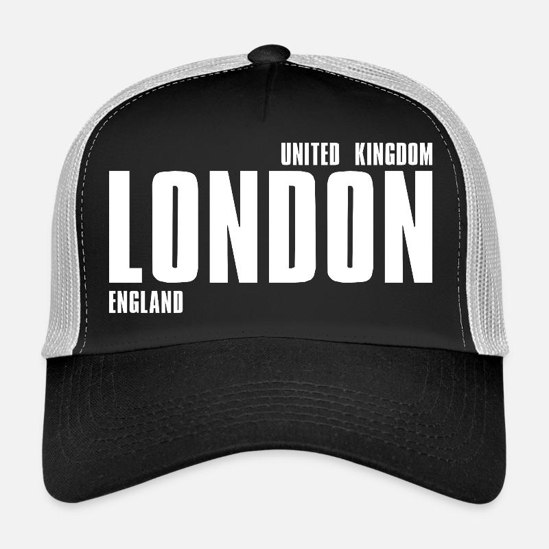 Londoner typografisches Emblem Trucker Cap