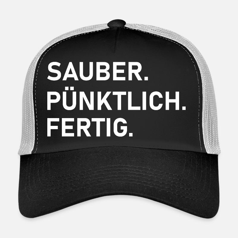 Propre. A temps. Travail professionnel. Casquette trucker 