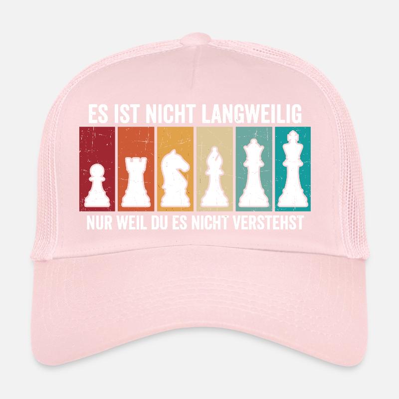 Retro Schach Figuren – Vintage Chess Design Trucker Cap