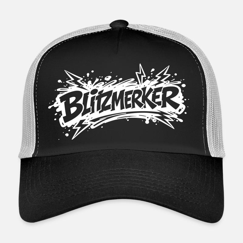 Blitzmerker weiß Trucker Cap
