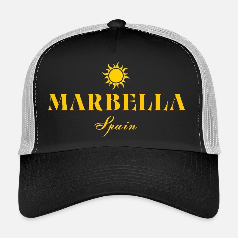 Logo Marbella Sun, Espagne Casquette trucker 