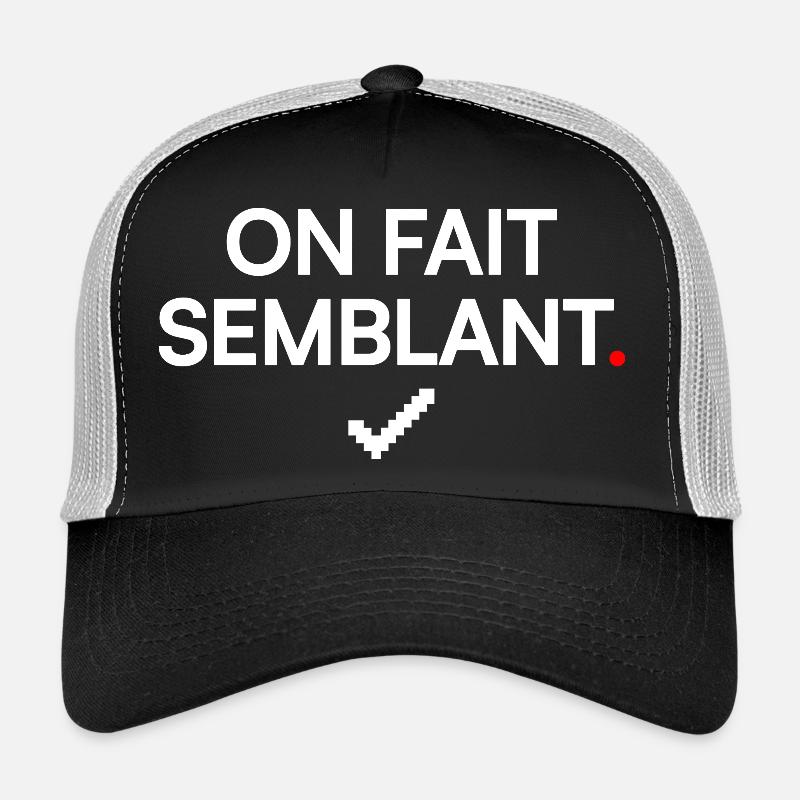 TU SO, ALS OB. Bürohumor - Trucker Cap - Schwarz/Steingrau