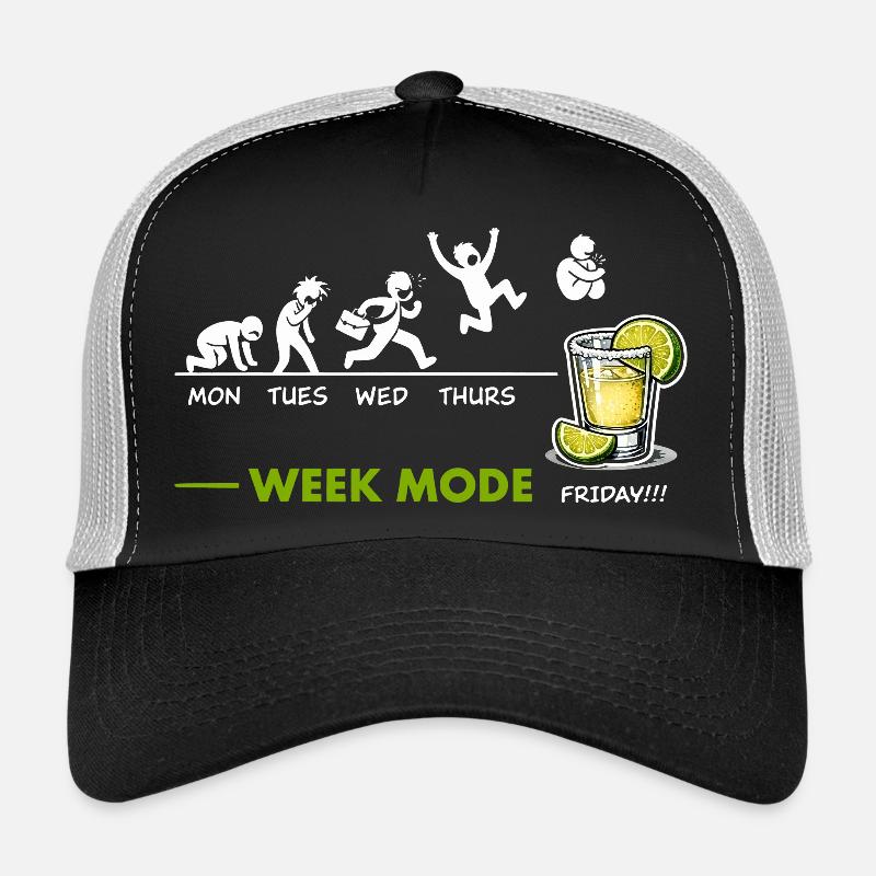 Vivement le week-end - Vendredi c'est tequila Casquette trucker 