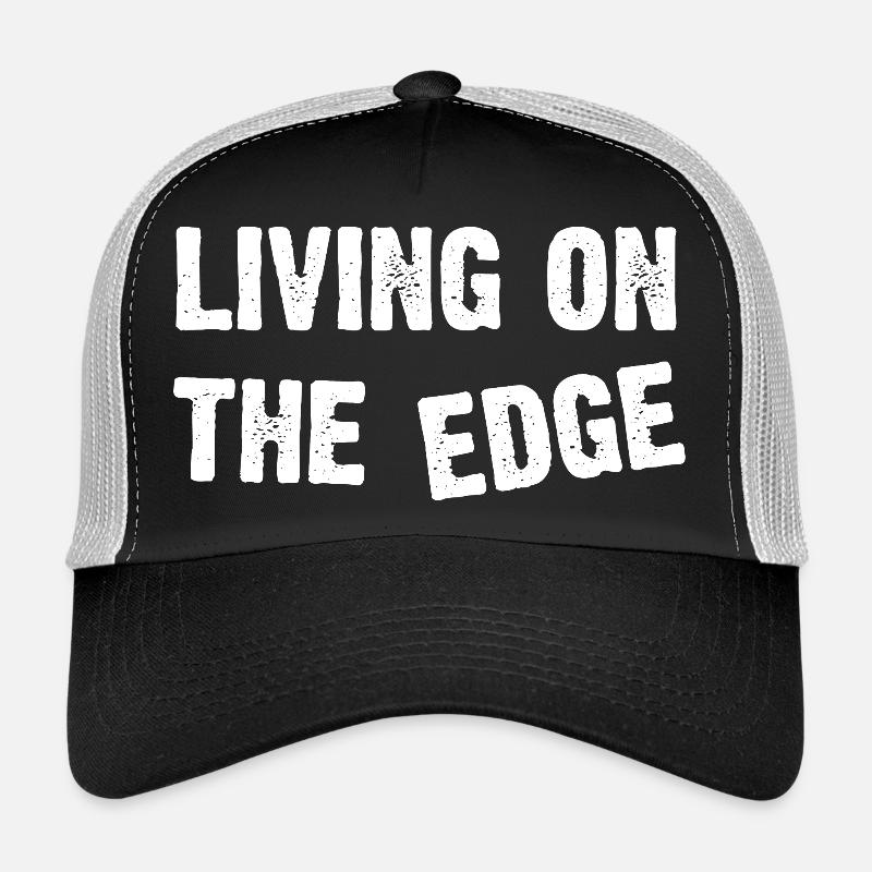 Vivre à la limite Typographie audacieuse Casquette trucker 