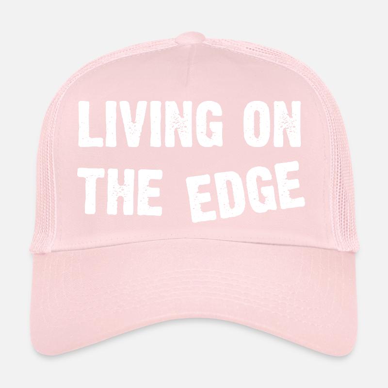 Vivre à la limite Typographie audacieuse Casquette trucker 