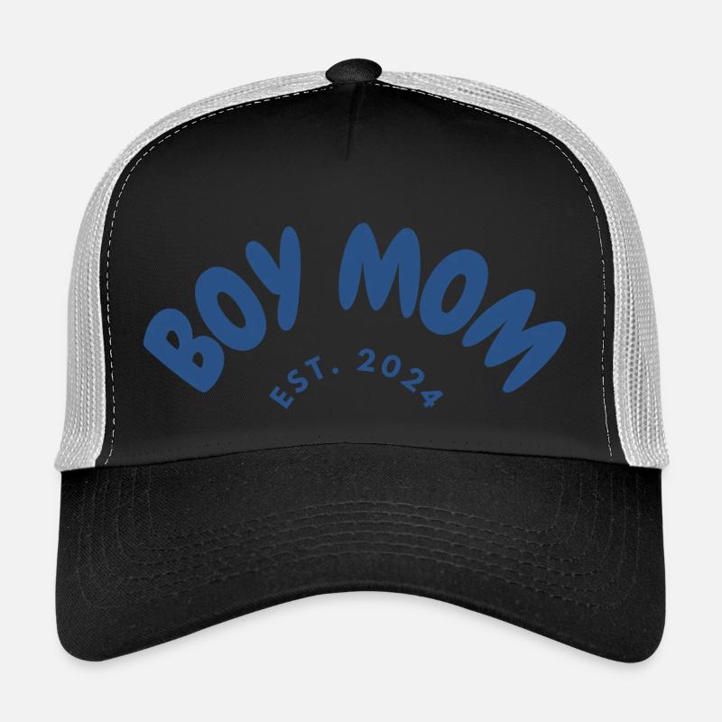 Garçon Maman est. 2024 - Casquette trucker  - noir/gris pierre