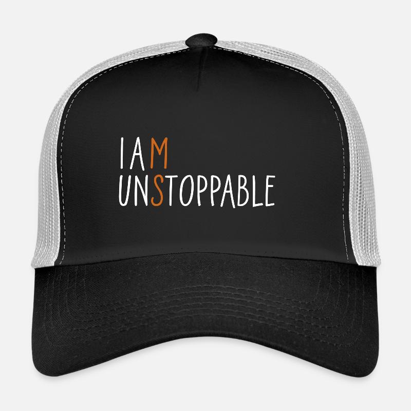 Je suis imparable - Casquette trucker  - noir/gris pierre