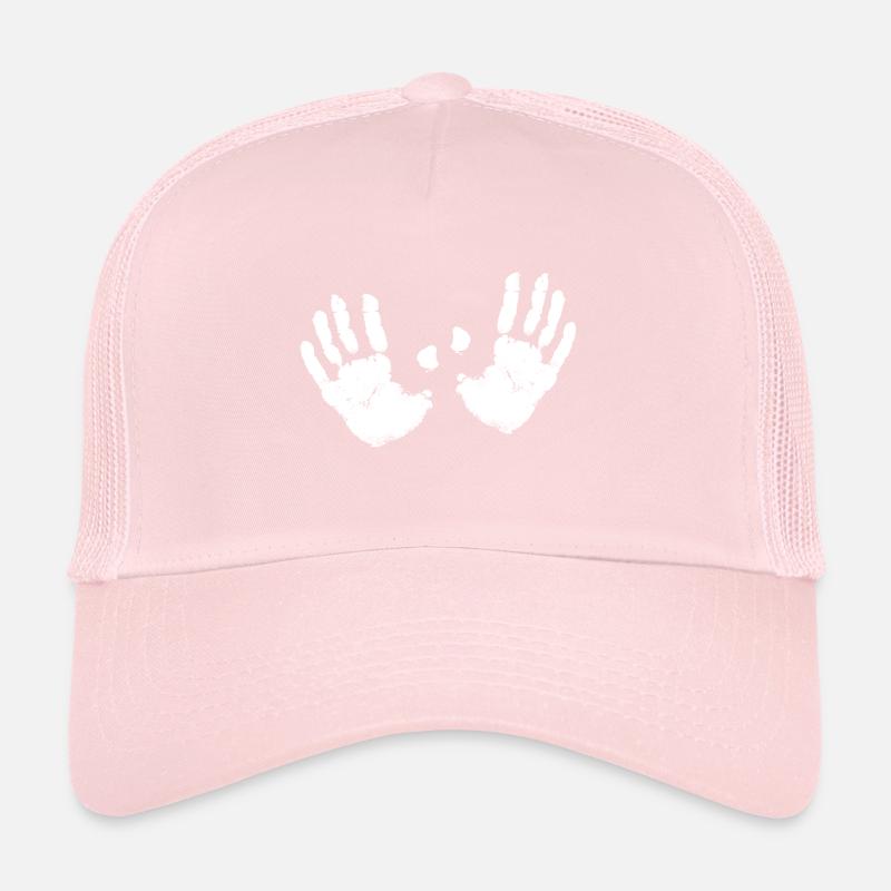2 white hands color ghost bobbs breast me too Trucker Cap