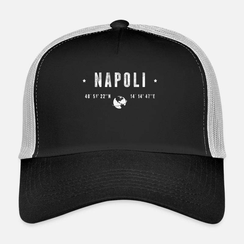 Napoli - Trucker Cap - Schwarz/Steingrau