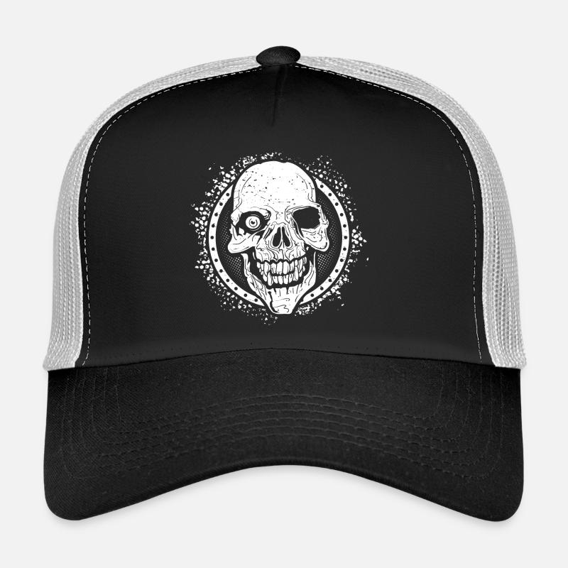 Halloween Maze, Halloween Skull, Creeper Trucker Cap
