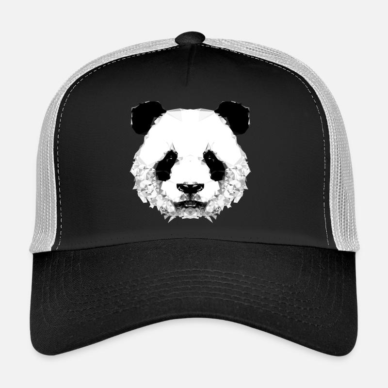 Geometrischer Panda Casquette trucker 