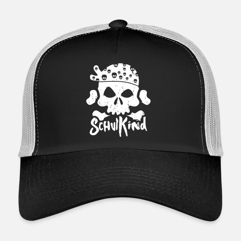 Kita Abgänger Schulkind Einschulung Kindergarten - Trucker Cap - Schwarz/Steingrau