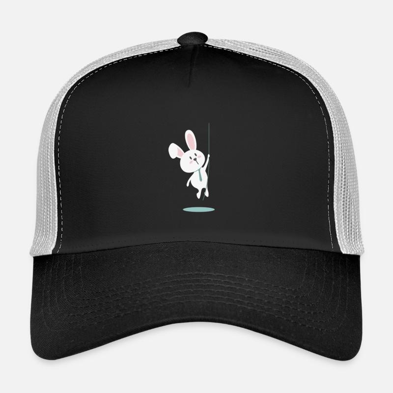 Mignon lapin de Pâques avec cravate – Design de lapin Casquette trucker 