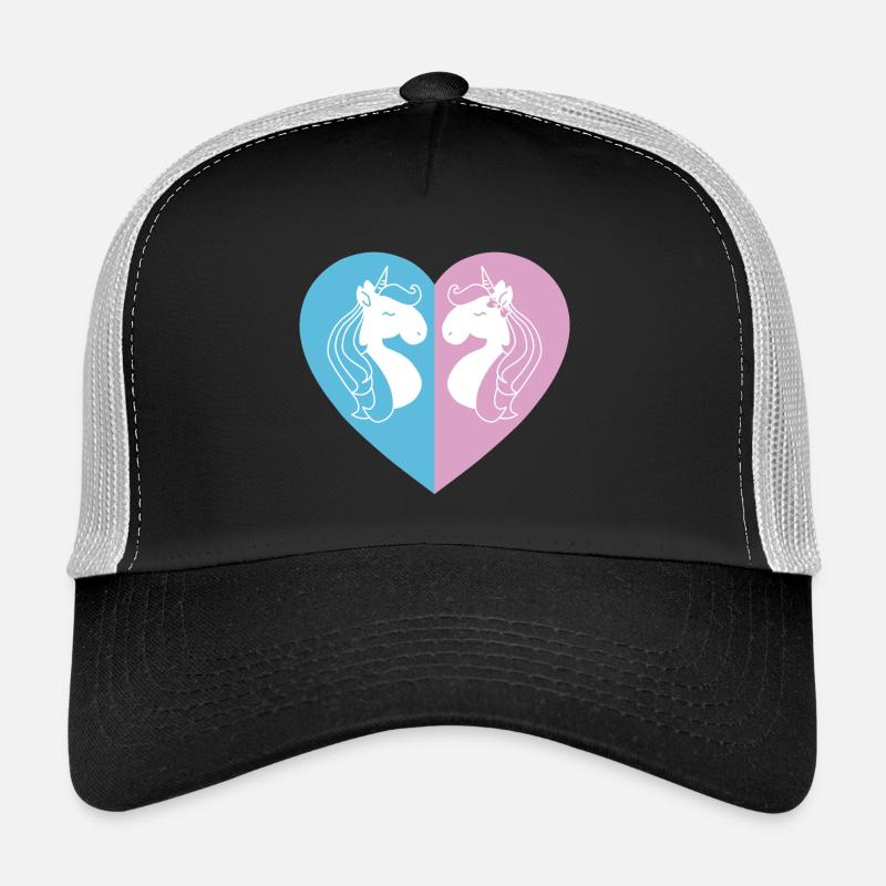 Zweiseitiges Einhornherz Trucker Cap