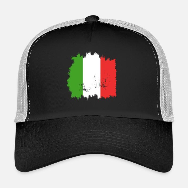 Drapeau italien Casquette trucker 
