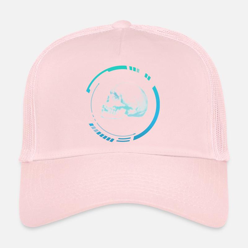 Human head X-ray image Trucker Cap