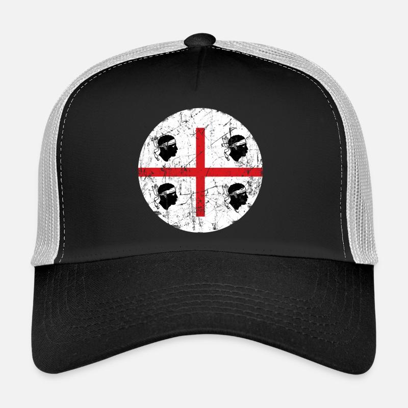 Effet vintage rosette de Sardaigne Casquette trucker 