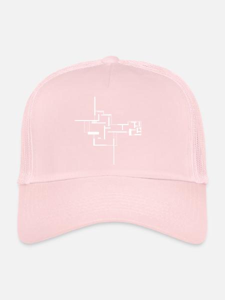 architecture - Casquette trucker  - rose pâle - Devant