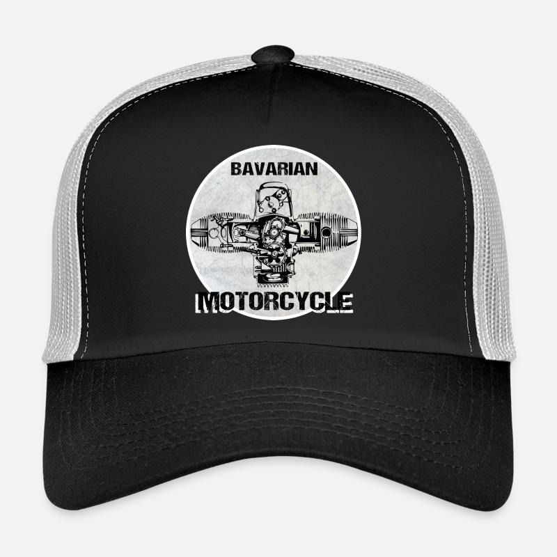Moteur de boxe Bavarian Motorcycle - Casquette trucker  - noir/gris pierre