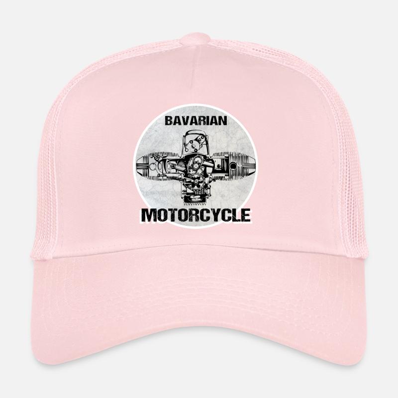 Bavarian Motorcycle Boxermotor Trucker Cap