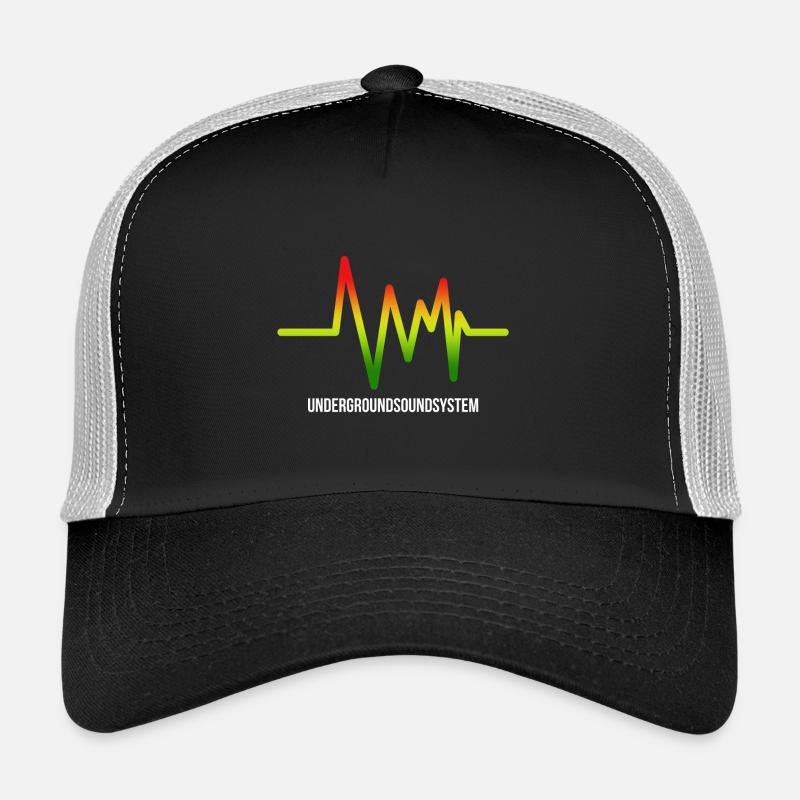 Underground Soundsystem Logo - Casquette trucker  - noir/gris pierre
