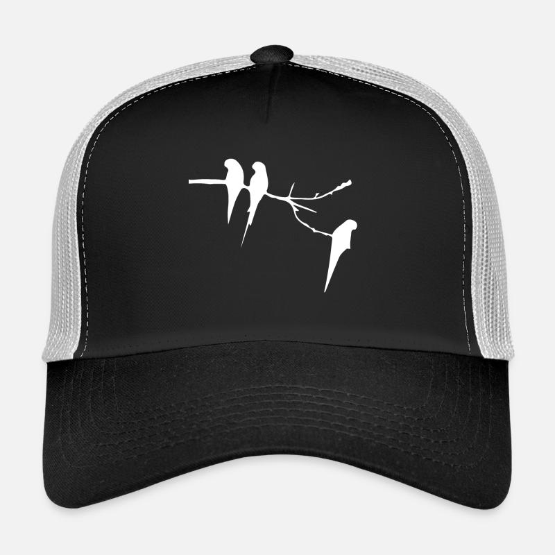 Oiseaux sur la branche - Casquette trucker  - noir/gris pierre