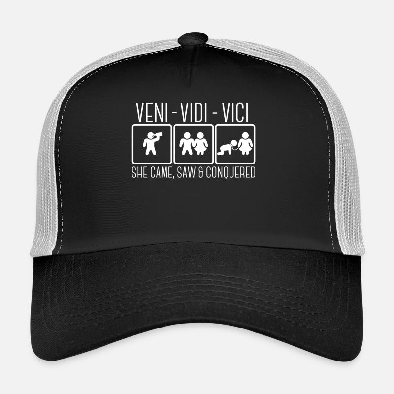Junggesellenabschied Lustig Spruch Ehemann Party - Trucker Cap - Schwarz/Steingrau