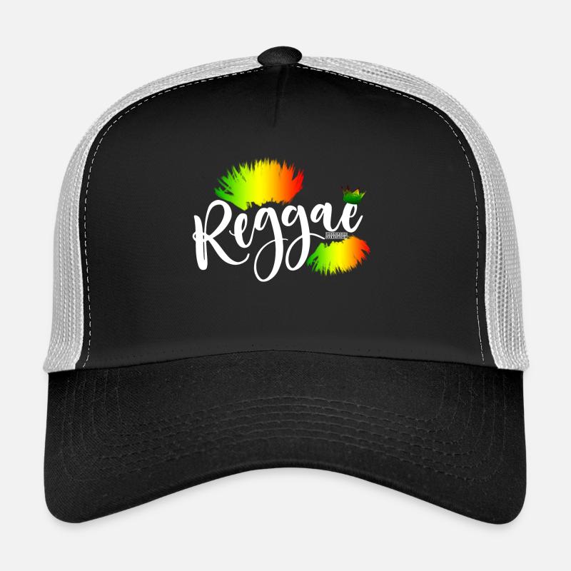 Reggae Rainbow Splash - Trucker Cap - black/stone grey