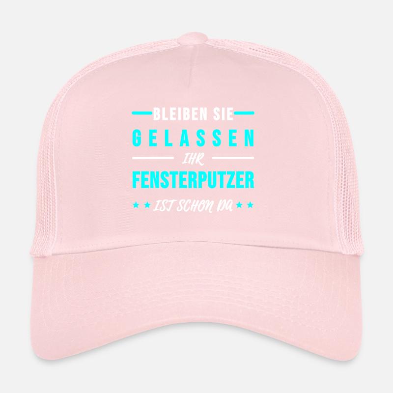 Fensterputzer Gebäudereiniger Sprüche Geschenk Trucker Cap