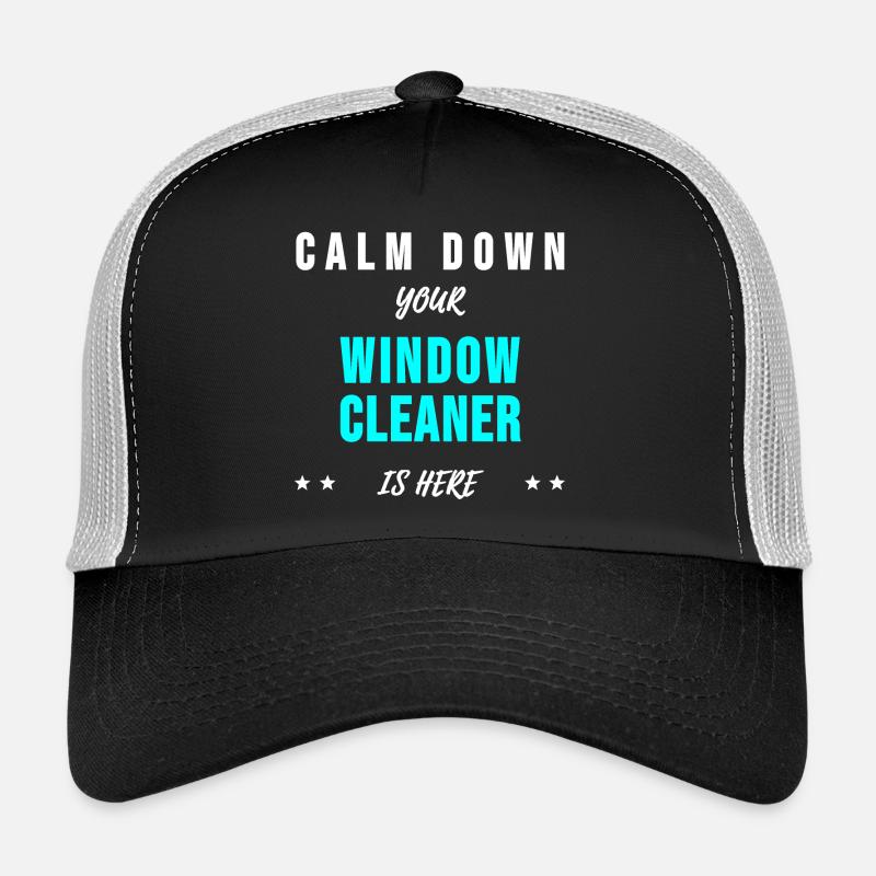 Window Cleaner Building Cleaner Sayings Gift Trucker Cap