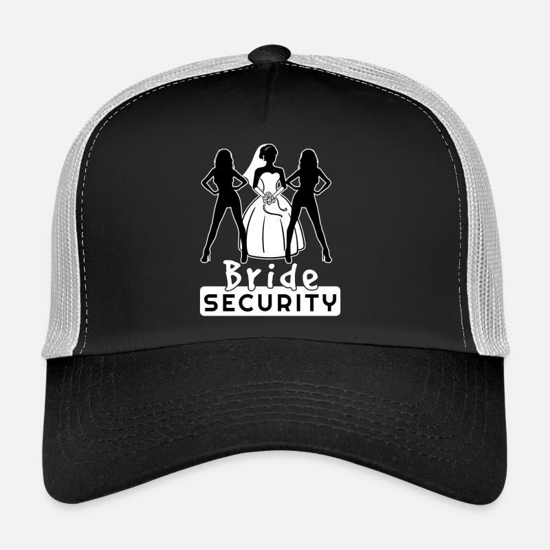 Bride Security Team Partnerlook Bachelor Fun Casquette trucker 