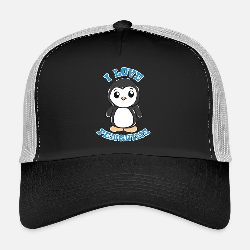 Pinguin - Trucker Cap - Schwarz/Steingrau