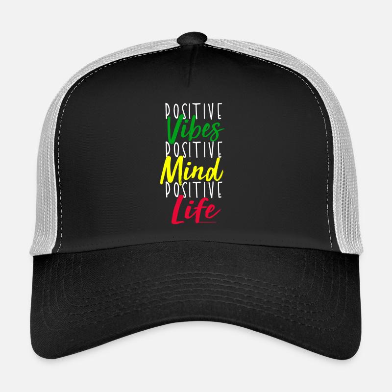 Positive Vibes Mindset Motiv Trucker Cap