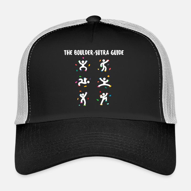 Boulder Funny Funny Humorous Climbing Rock Face Trucker Cap