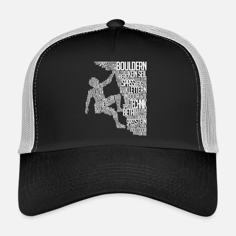 Alpiniste Boulder Escalader Paroi rocheuse Casquette trucker 