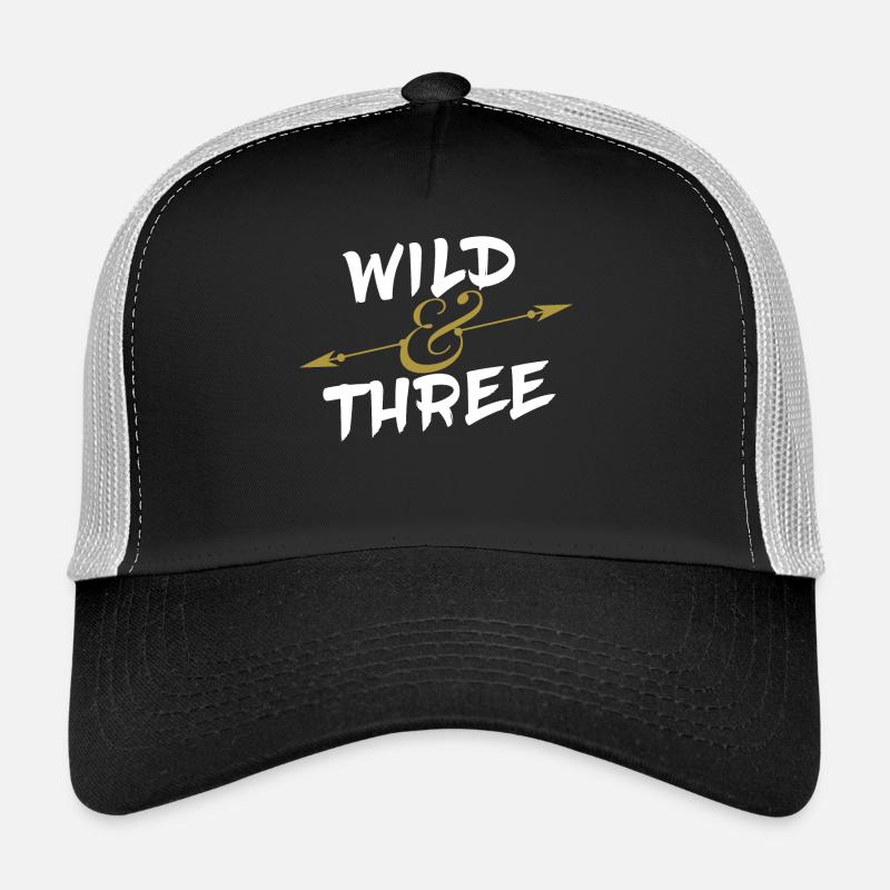 Third birthday 3 years old birthday boy Trucker Cap
