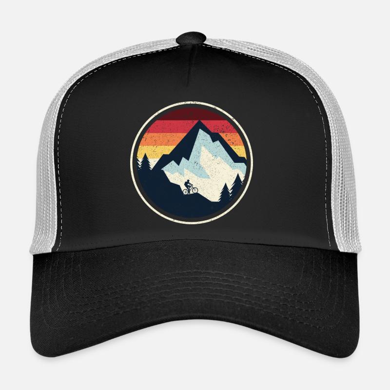 Silhouette du VTT Sunset Peak Casquette trucker 