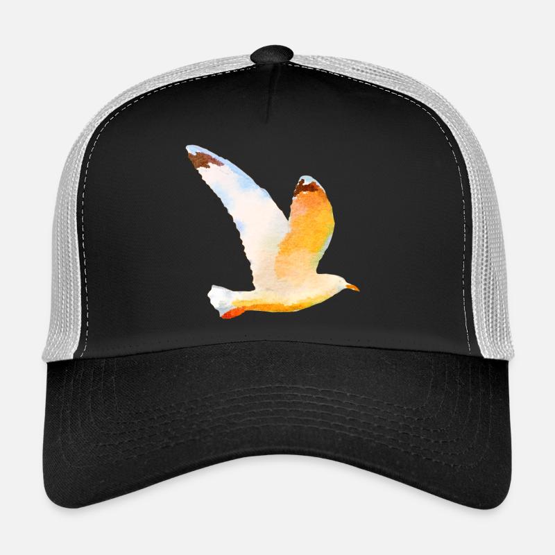 Moewe im Flug Vogel Urlaub Trucker Cap