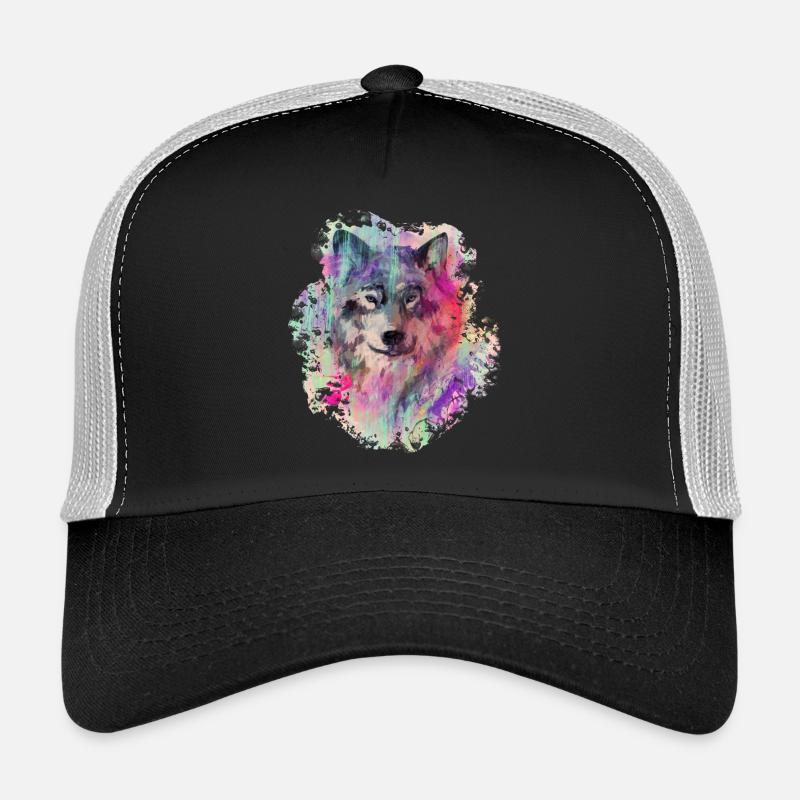 Wolf in the North Colour version - Trucker Cap - black/stone grey