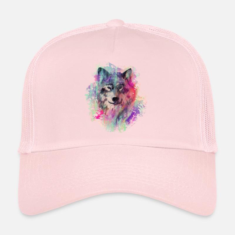 Wolf dans le Nord Colour version Casquette trucker 