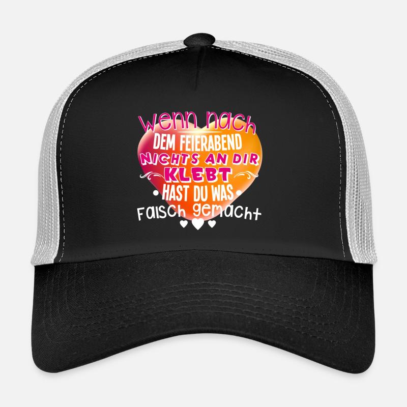 Erzieherin - Trucker Cap - Schwarz/Steingrau