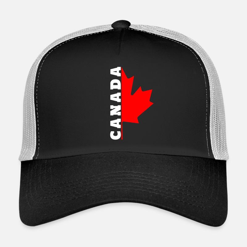 J'aime le design canadien avec feuille d'érable / cadeau Casquette trucker 