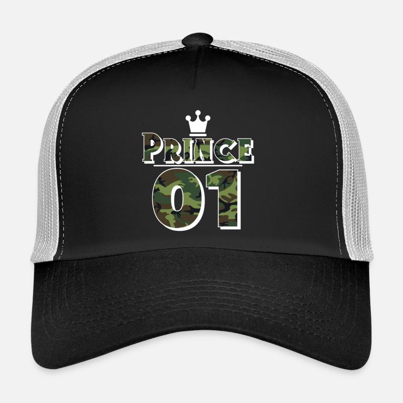 Prince - Trucker Cap - Schwarz/Steingrau