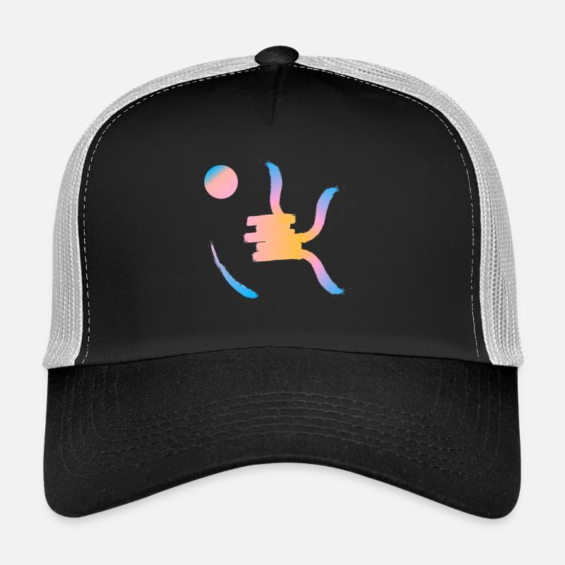 Soleil couchant sur symbole chinois Casquette trucker 