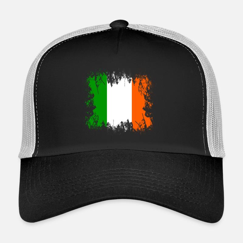 Irland - Irland - Trucker Cap - Schwarz/Steingrau