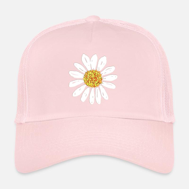 Fleur de marguerite Casquette trucker 